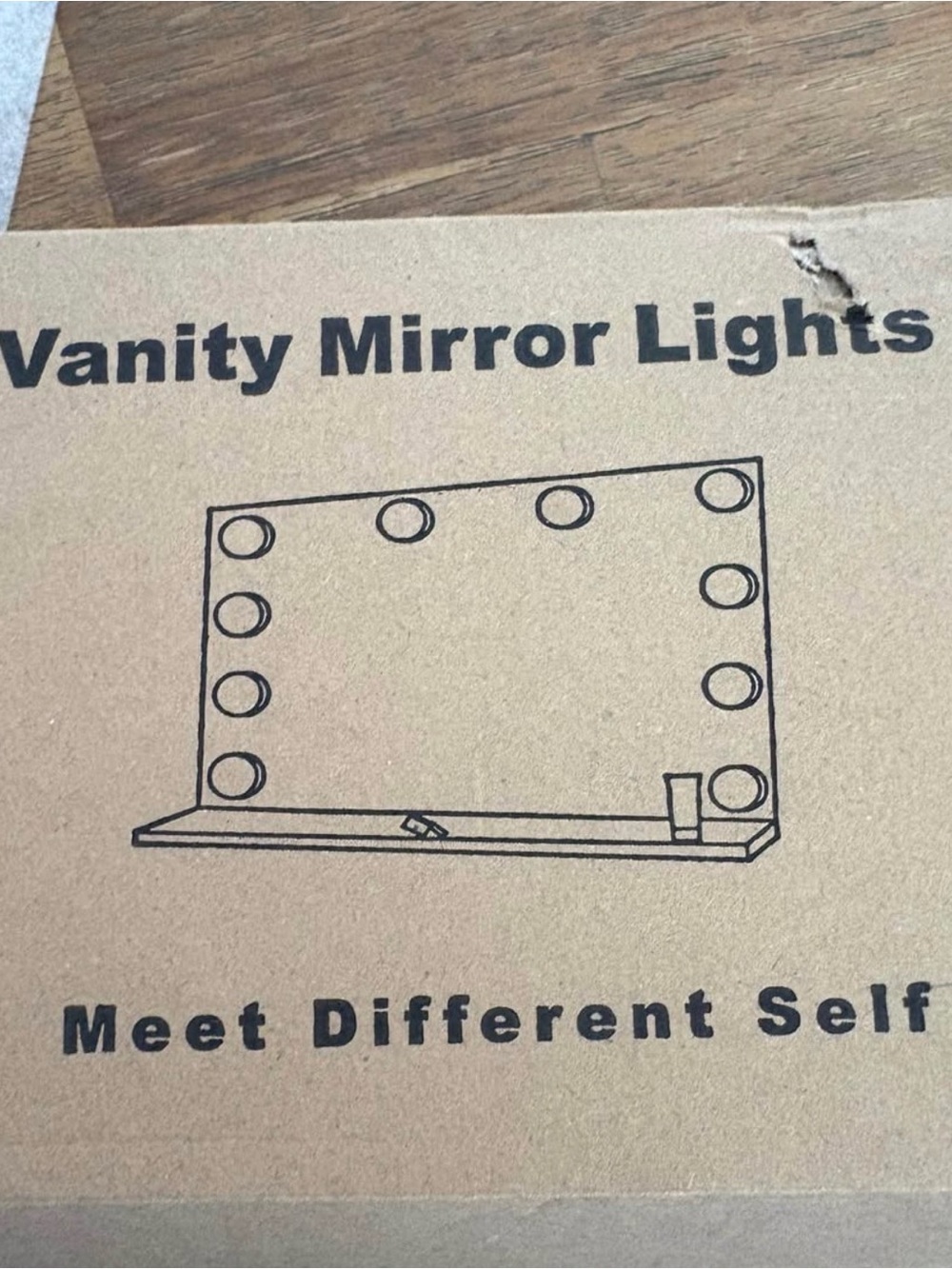 Vanity Mirror Lights - white and pink